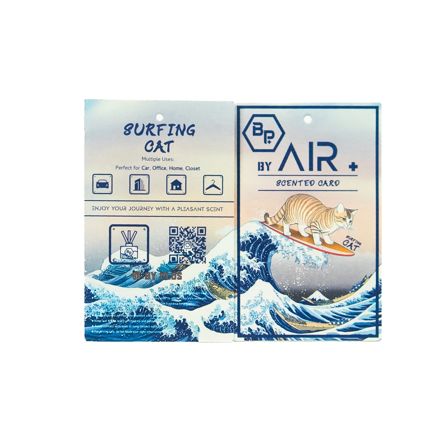 By AIR Plus - 0038 Surfing Cat Scented Card
