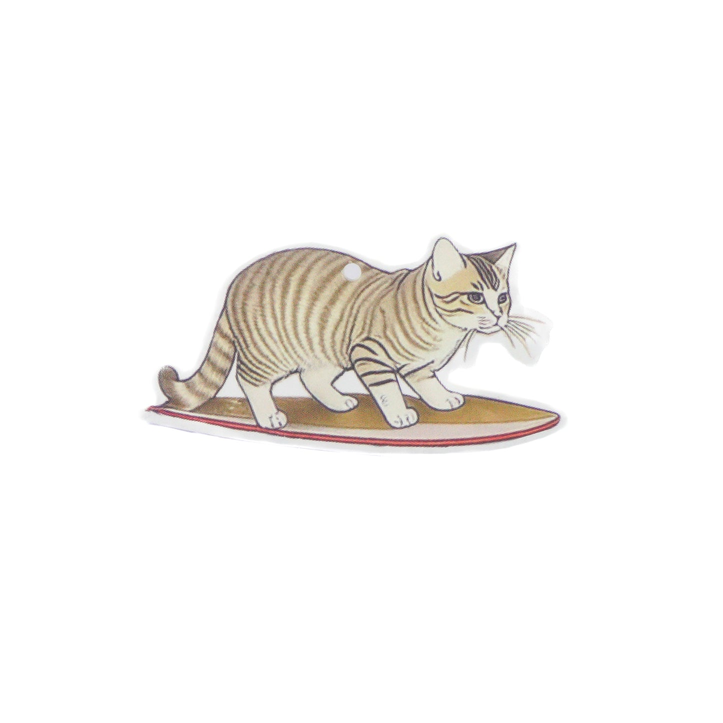 By AIR Plus - 0038 Surfing Cat Scented Card