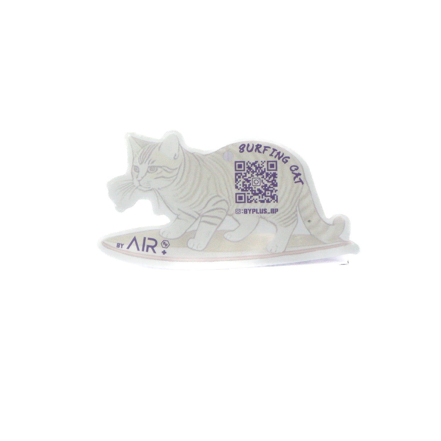 By AIR Plus - 0038 Surfing Cat Scented Card
