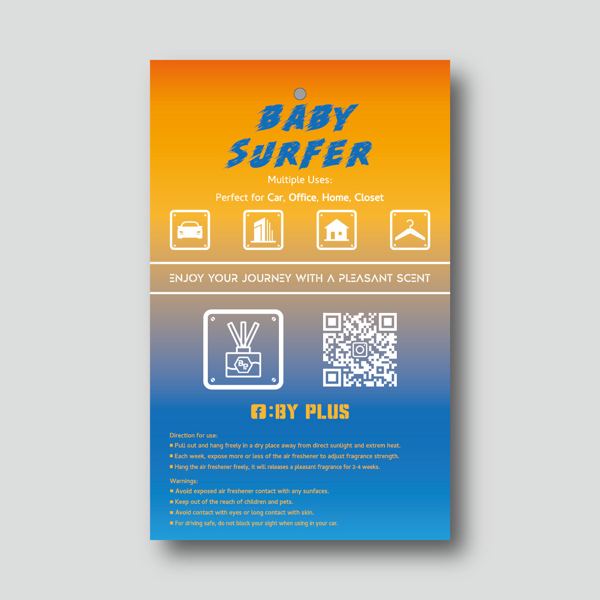 By AIR Plus - 0036 Baby Surfer Scented Card