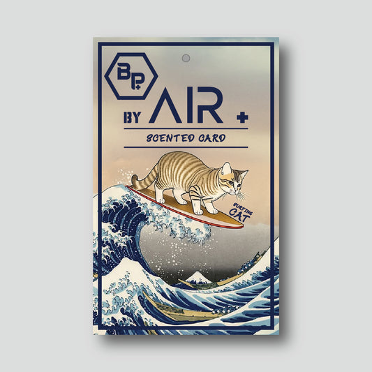 By AIR Plus - 0038 Surfing Cat Scented Card