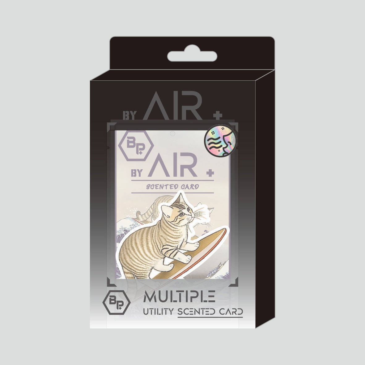By AIR Plus - 0038 Surfing Cat Scented Card