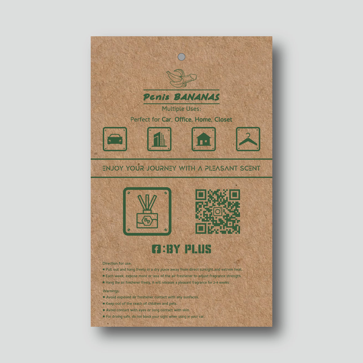 By AIR Plus - 0047 Penis Banana Scented Card